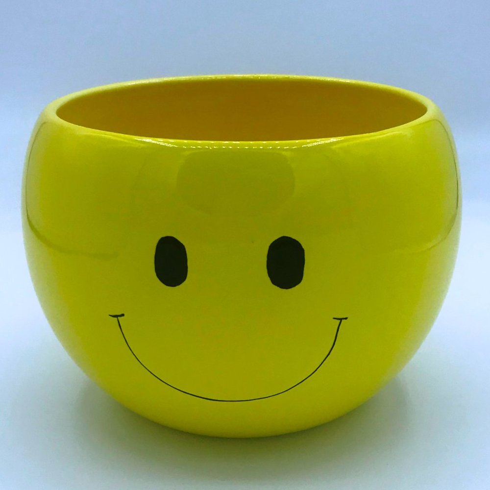 Burton & Burton Smile Face Ceramic Planter